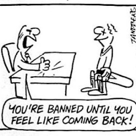 Ron Tandberg cartoon published on July 31, 1985.