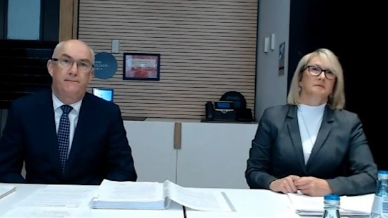 Anglicare CEO Grant Millard and general manager of service development and practice governance, Erica Roy.