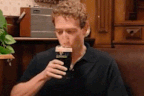 Mark Zuckerberg trying a Guinness for the first time.
