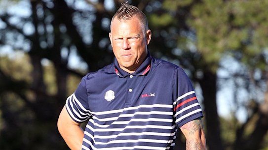 Kenny Bontz preparing for the Australian All Abilities Championship at the Australian Golf Club.