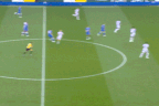 Diego Gomez scores from halfway.