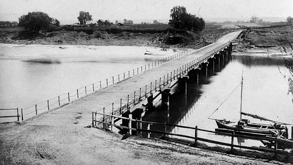 The heritage-listed Windsor Bridge over the Hawkesbury River was built in 1874.