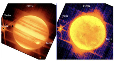 Images of Jupiter and its moons have started to come in from the James Webb telescope.