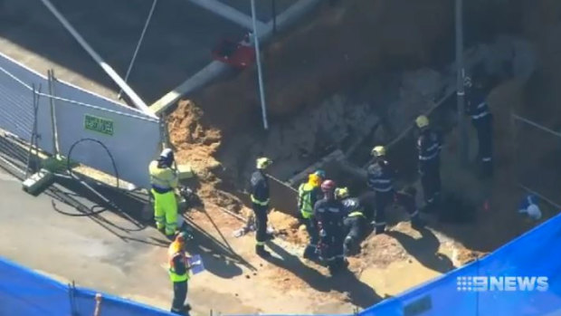 A man has died in a workplace incident at a Mosman Park construction