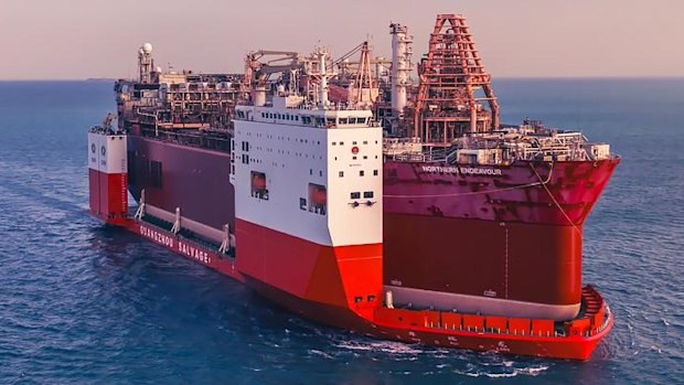 The Northern Endeavour en route to a ship recycling facility in Denmark earlier this year.