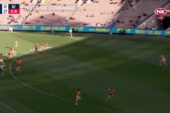 Tim O’Brien takes his screamer.