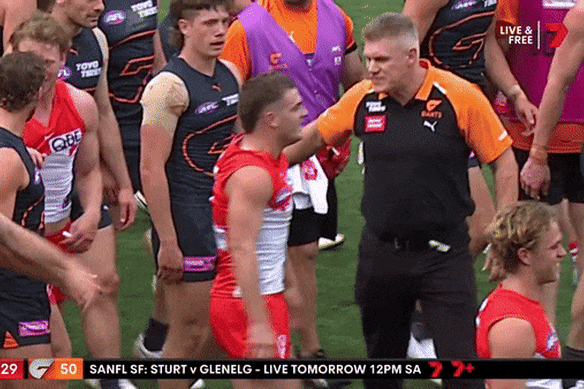 The AFL investigated this incident between Jason McCartney and Tom Papley.