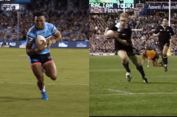 Lachlan Ilias and George Gregan pull off amazing trysavers.