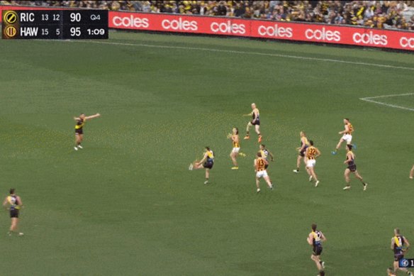 Liam Baker breaks Hawthorn hearts.