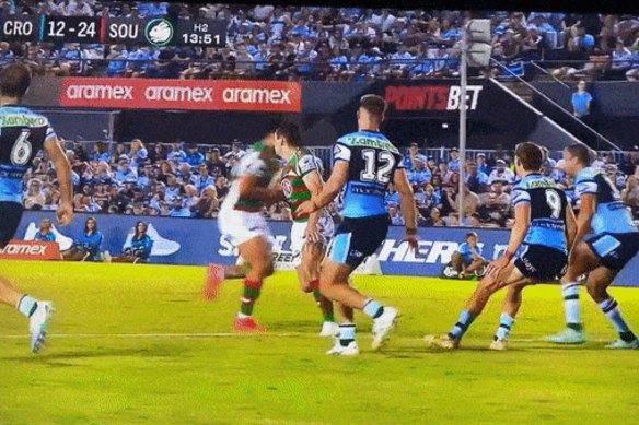 The Wade Graham hit that attracted a reckless charge.