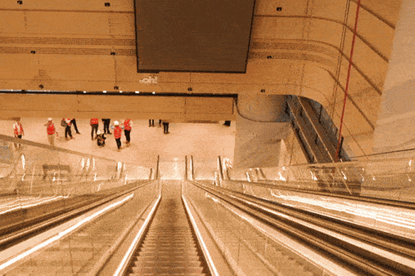 Martin Place metro station.