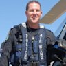 Justyn Backhouse in 2007, soon after joining the police air wing.