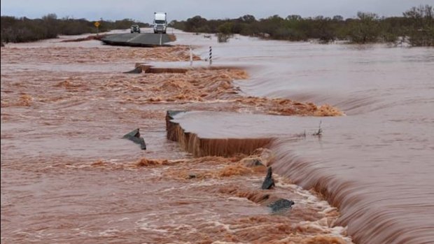 Stranded people had to be rescued as floods wreaked havoc in Carnarvon in WA’s north.