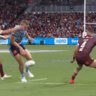 Tom Trbojevic sets up a try for Latrell Mitchell