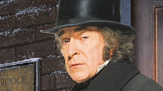 Michael Caine as Scrooge in the Muppet Christmas Carol.