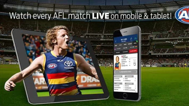 Telstra's AFL Live Pass app.