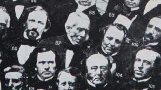 Joseph Thomson (centre number 87) whose remains have just been discovered.
