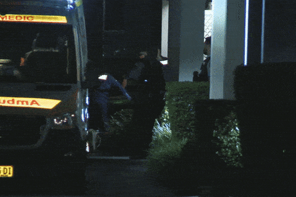 A man has been taken to hospital after being shot in the leg during a home invasion in Sydney’s west.