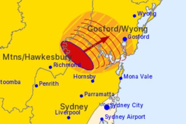 Severe Thunderstorm Warning As Massive Storm Front Races Across Sydney