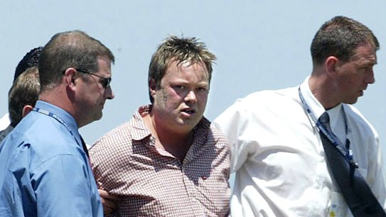 Carl Williams is arrested at Port Melbourne. He called himself The Premier because he thought he ran the state. He didn’t.