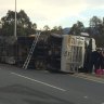 Sheep dead after truck rolls over at roundabout on Tharwa Drive and Drakeford Drive