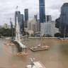 Kangaroo Point Bridge opened on Sunday after three years of construction, becoming the tallest bridge in Queensland. 