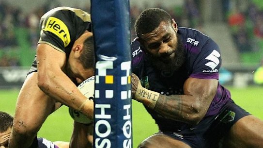 Free Billy: this tackle convinces the Storm that Slater should play