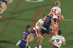 Tom Trbojevic holding back Jacob Laban.