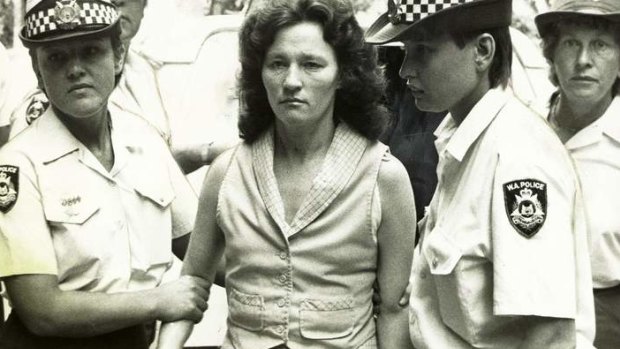 Serial killer Catherine Birnie in custody in 1985.
