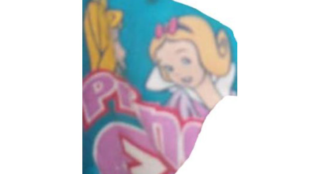 Do you recognise this child’s T-shirt? It has three Disney princesses on it with the logo “Princess 3”.