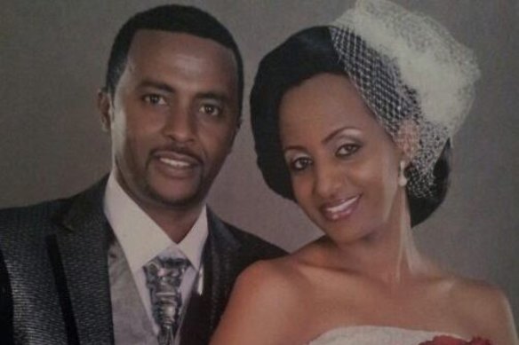 Mr Tadese with his wife, Genet Abebe.