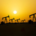Oil pumpjacks in desert 
