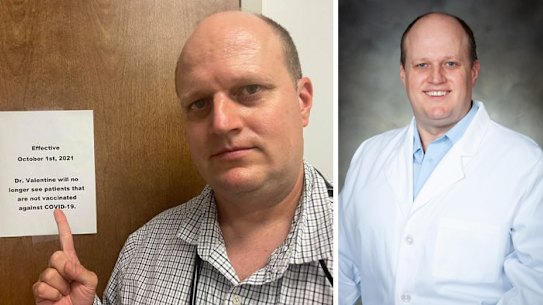 Alabama doctor Jason Valentine says he will stop seeing patients not vaccinated for COVID-19. 