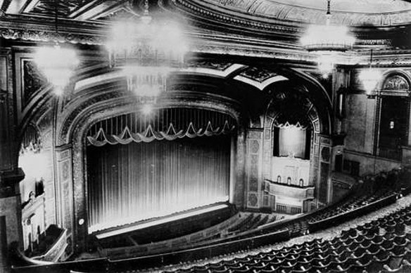 The old Regent Theatre in 1955, prior to its conversion to a cinema.