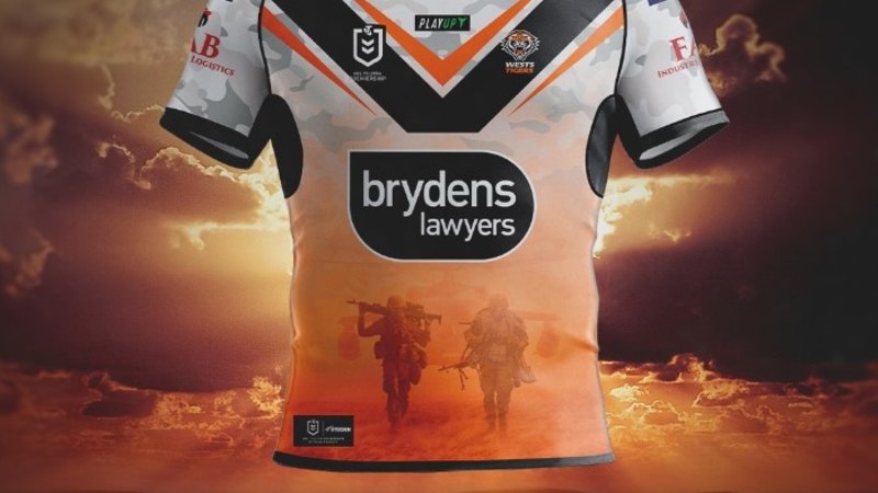 West tigers away jersey hotsell