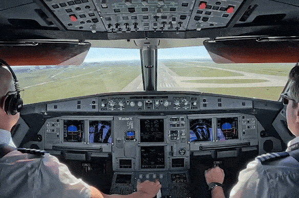 Jetstar pilots land at Western Sydney Airport for the first time.