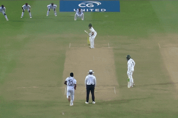 Sam Konstas is out for duck in the second innings in Kingston. 