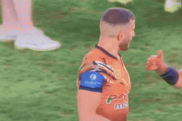Alex Twal was still swarming with Josh Curran after full-time work.