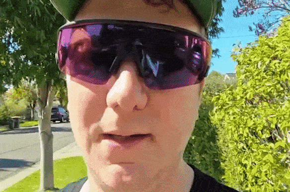 The author with his smart glasses.