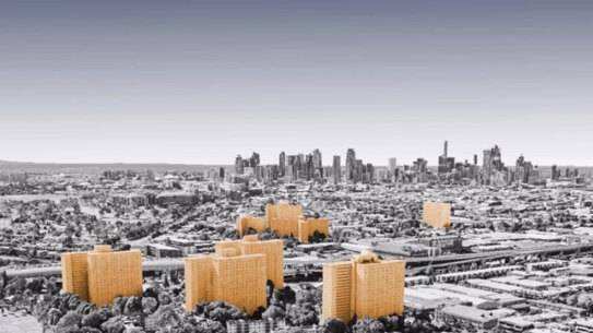 Messages of support to residents in housing towers