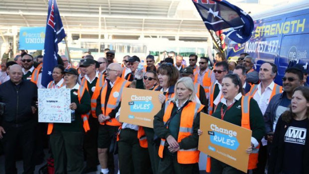 Bus drivers around the country have joined the action for better pay and conditions.