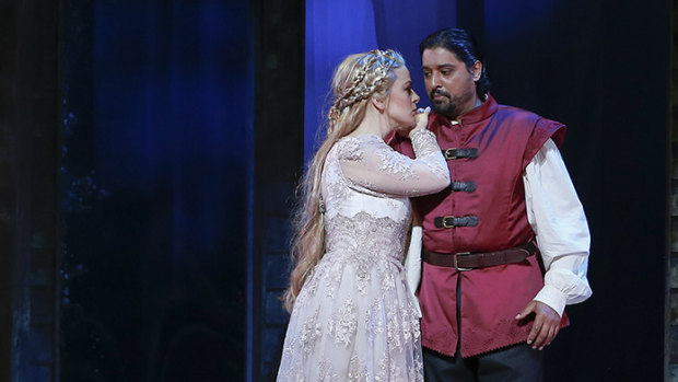 Siobhan Stagg, left, in Pelleas and Melisande.