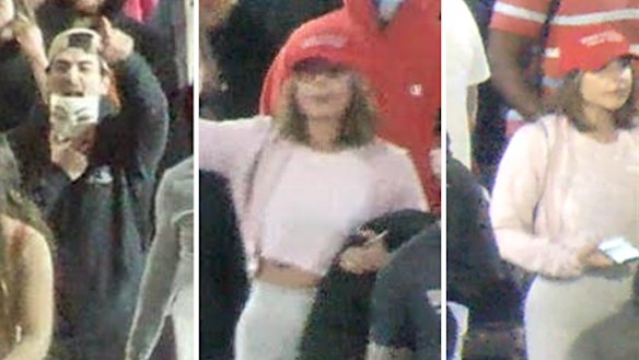 Victoria Police wish to speak to these people in relation to several incidents which occurred at Thursday night’s protest. 