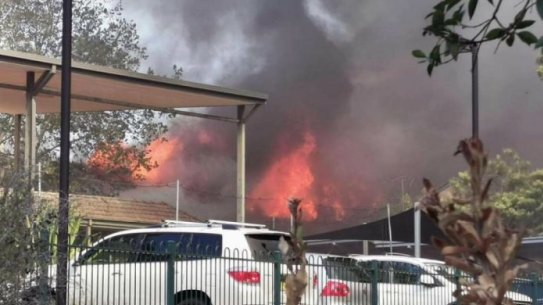 A Fire and Rescue NSW spokesperson said that nobody was in the hall at the time.