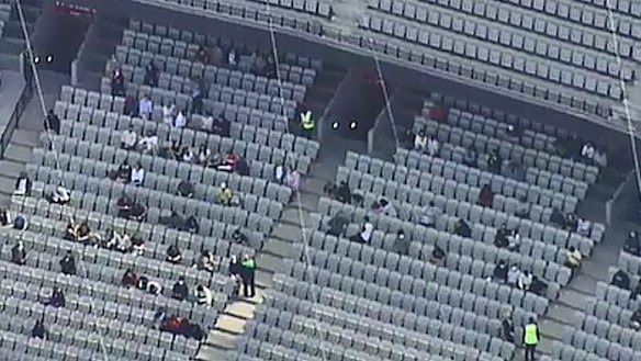 Spectators at the MCG.