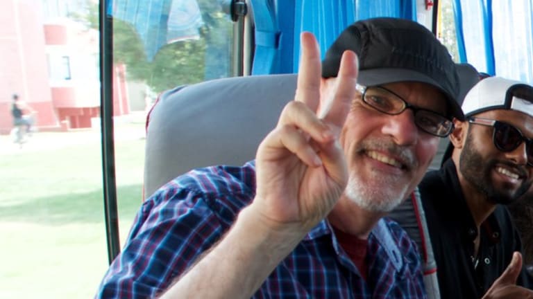 Tim Anderson, confÃ©rencier Ã  l'UniversitÃ© de Sydney, lors d'un rÃ©cent voyage en CorÃ©e du Nord.