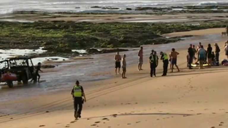 The site of the Christmas Eve double drowning at Phillip Island.