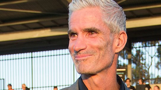 Mission accomplished: Craig Foster and Hakeem al-Araibi soak in the moment at Pascoe Vale's first game of the NPL Victoria season.