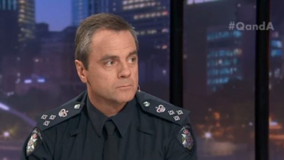 Commander Stuart Bateson when he appeared on the ABC program Q&A.