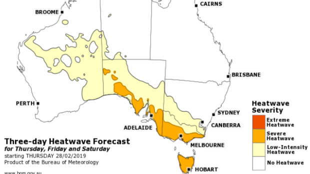 A severe heatwave is set to hit Victoria, South Australia and Tasmania this week.